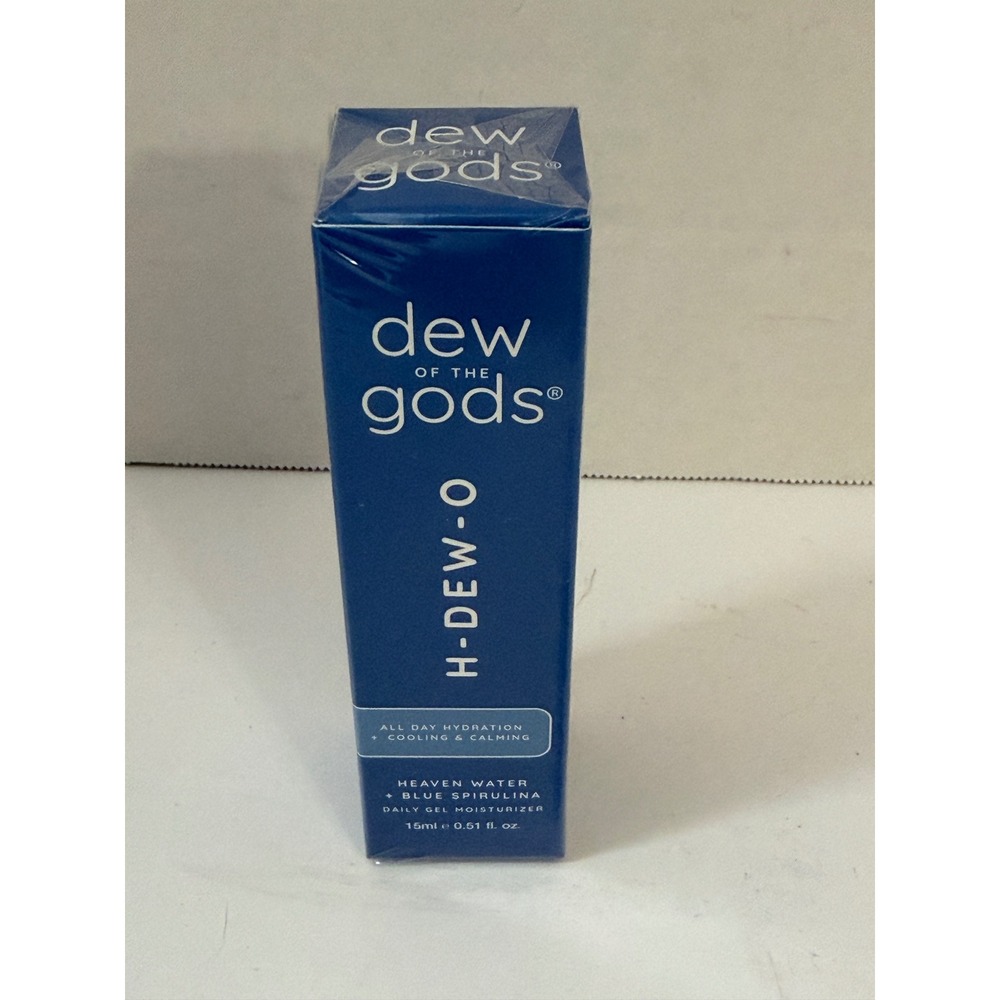 Dew of the Gods H-DEW-O Daily Gel Moisturizer Blue Spirulina 15ml 0.51 fl oz NEW